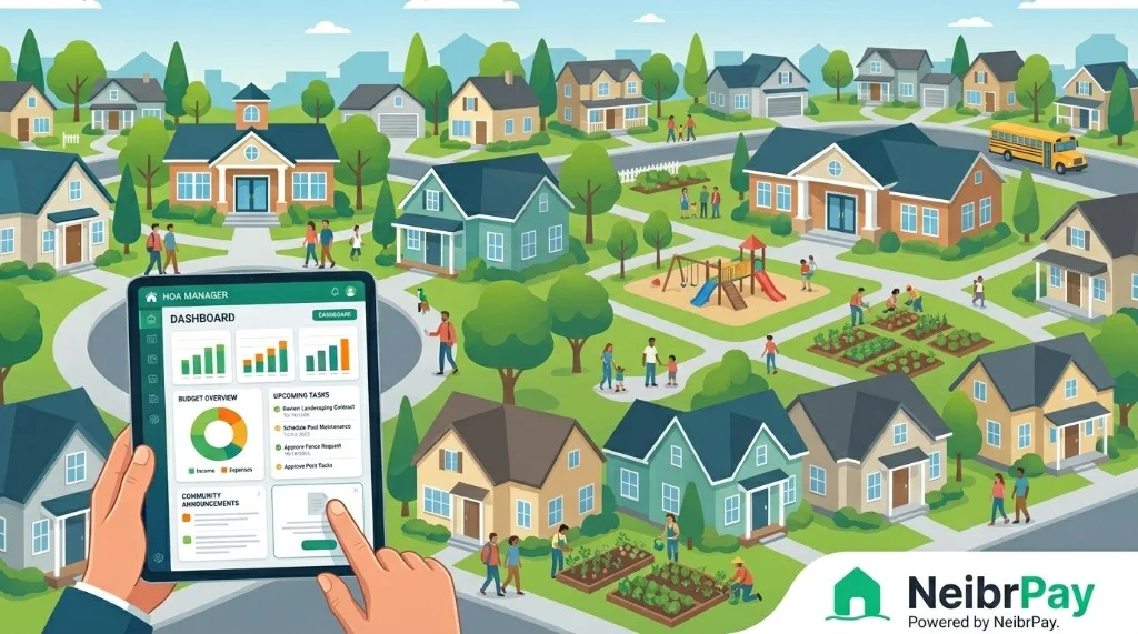 Florida HOA Management Software for Self-Managed Boards in 2026 - NeibrPay HOA dashboard preview